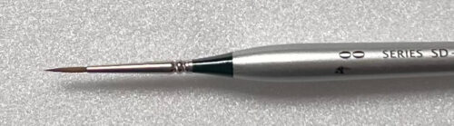 ホルベイン画材の極細筆00号の筆先